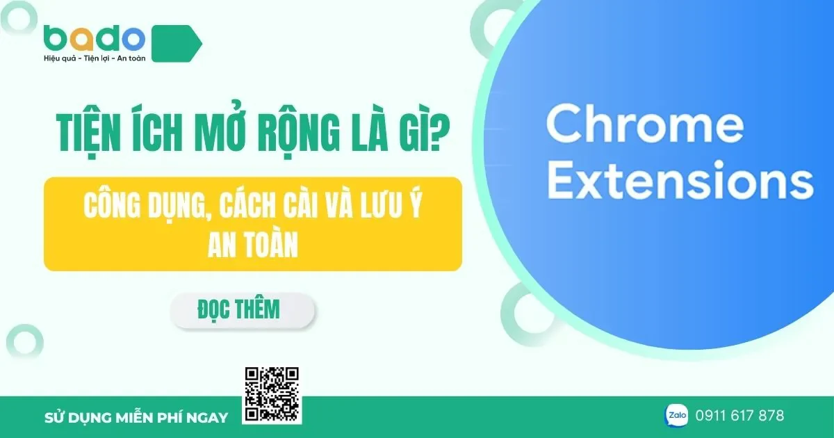 Tiện ích mở rộng là gì? Cách dùng và cài đặt