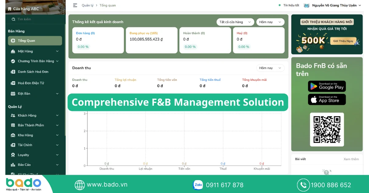 Comprehensive F&B Management Solution
