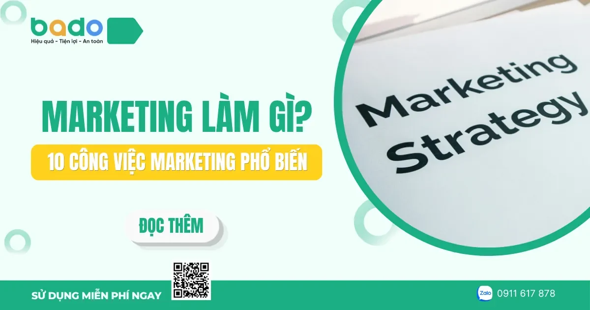 Marketing làm gì? 10 công việc Marketing phổ biến