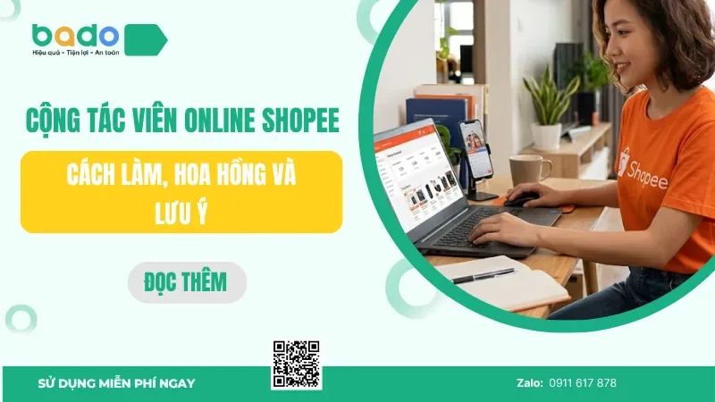 Cộng tác viên online Shopee: cách làm, hoa hồng và lưu ý
