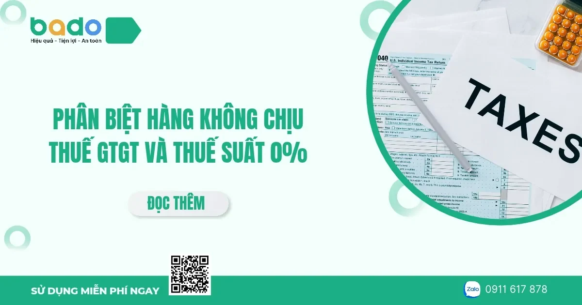 Phân biệt hàng không chịu thuế GTGT và thuế suất 0%