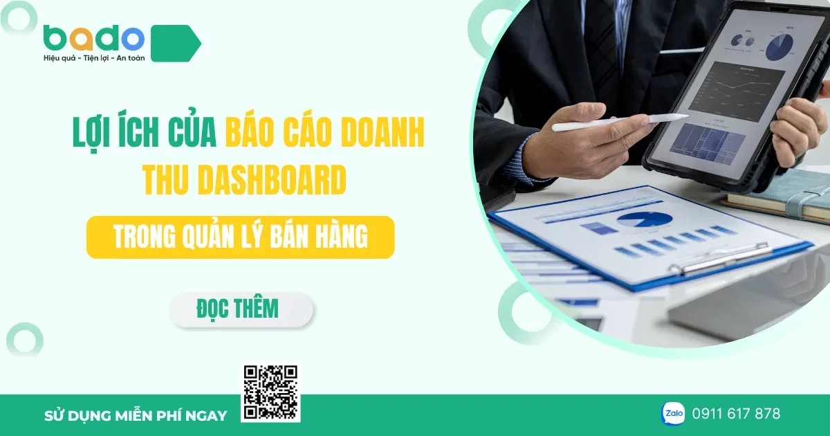 Lợi ích của báo cáo doanh thu dashboard trong quản lý bán hàng