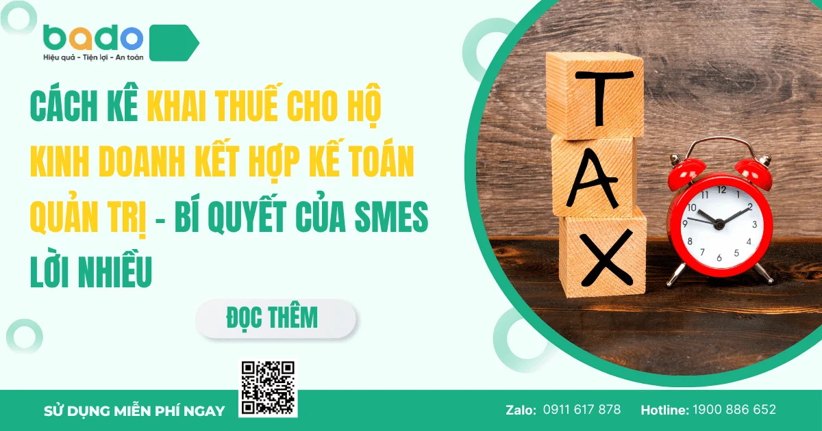 Cách Kê Khai Thuế Cho Hộ Kinh Doanh Kết Hợp Kế Toán Quản Trị
