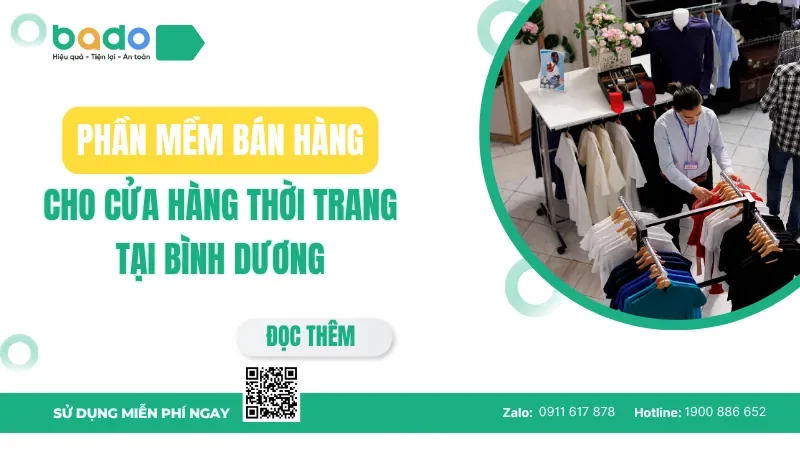 Phần mềm bán hàng cho cửa hàng thời trang tại Bình Dương
