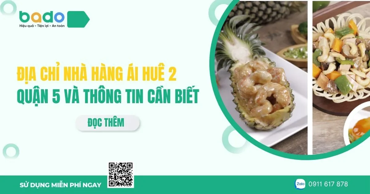 Địa chỉ nhà hàng Ái Huê 2 Quận 5 mới nhất