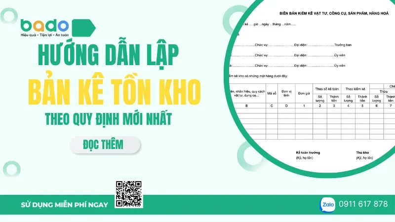 Bảng Kê Hàng Tồn Kho Là Gì? Mẫu Chuẩn, Cách Lập Và Quy Định