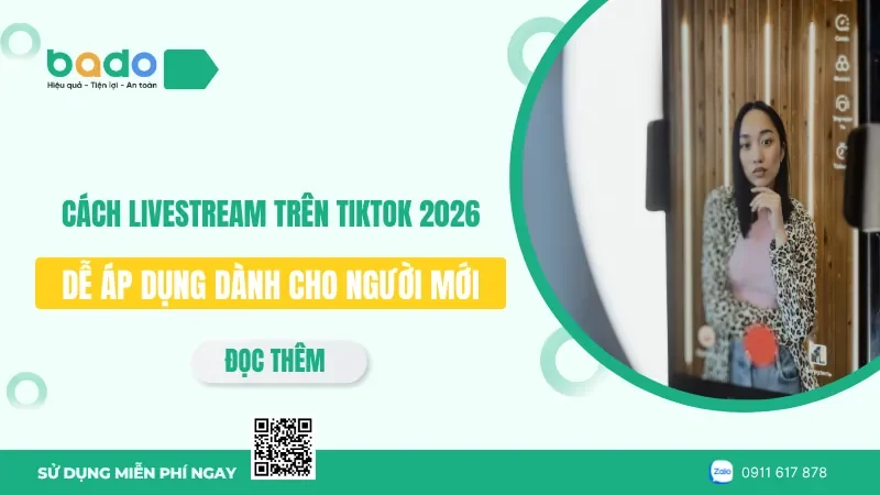 Cách livestream trên TikTok 2026 cho người mới    
