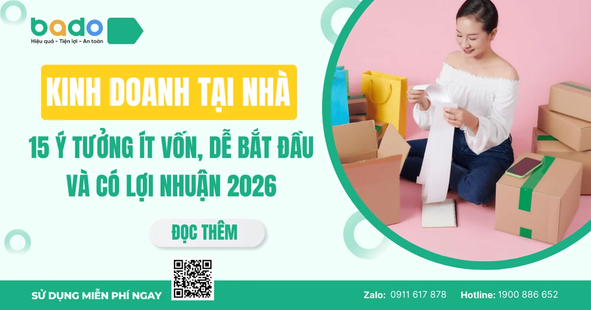 Kinh doanh tại nhà: 15 ý tưởng ít vốn, dễ bắt đầu và có lợi nhuận 2026