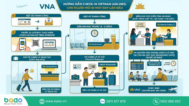 CHECK IN ONLINE CÙNG VIETNAM AIRLINES TIỆN LỢI VÀ NHANH CHÓNG