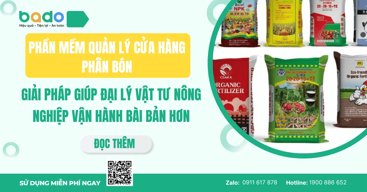 Phần mềm quản lý cửa hàng phân bón