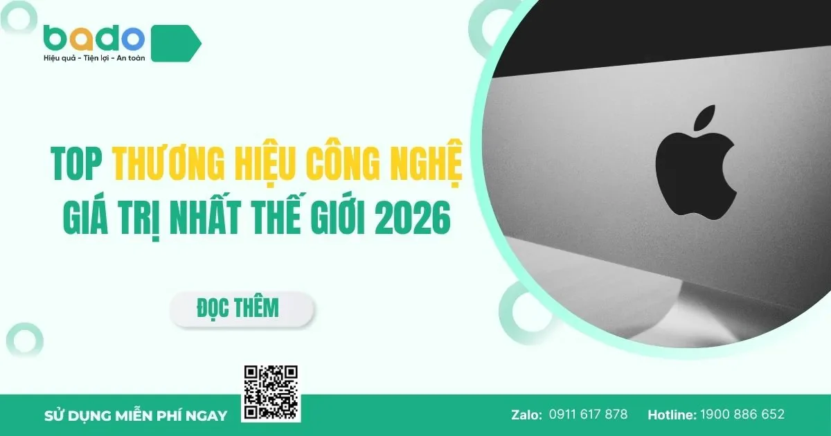 Top thương hiệu công nghệ giá trị nhất thế giới 2026