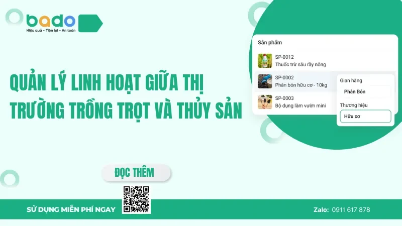 Phần mềm quản lý vật tư nông nghiệp tại Nha Trang: Quản lý linh hoạt giữa thị trường trồng trọt và thủy sản