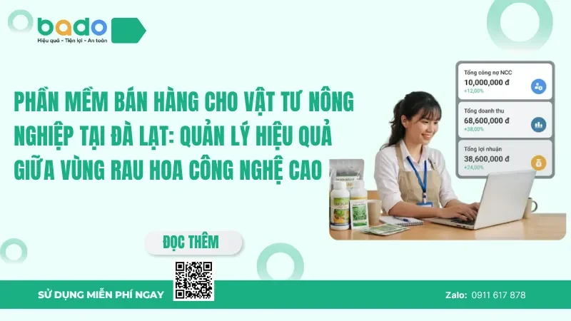 Giải pháp bán hàng vật tư nông nghiệp Đà Lạt