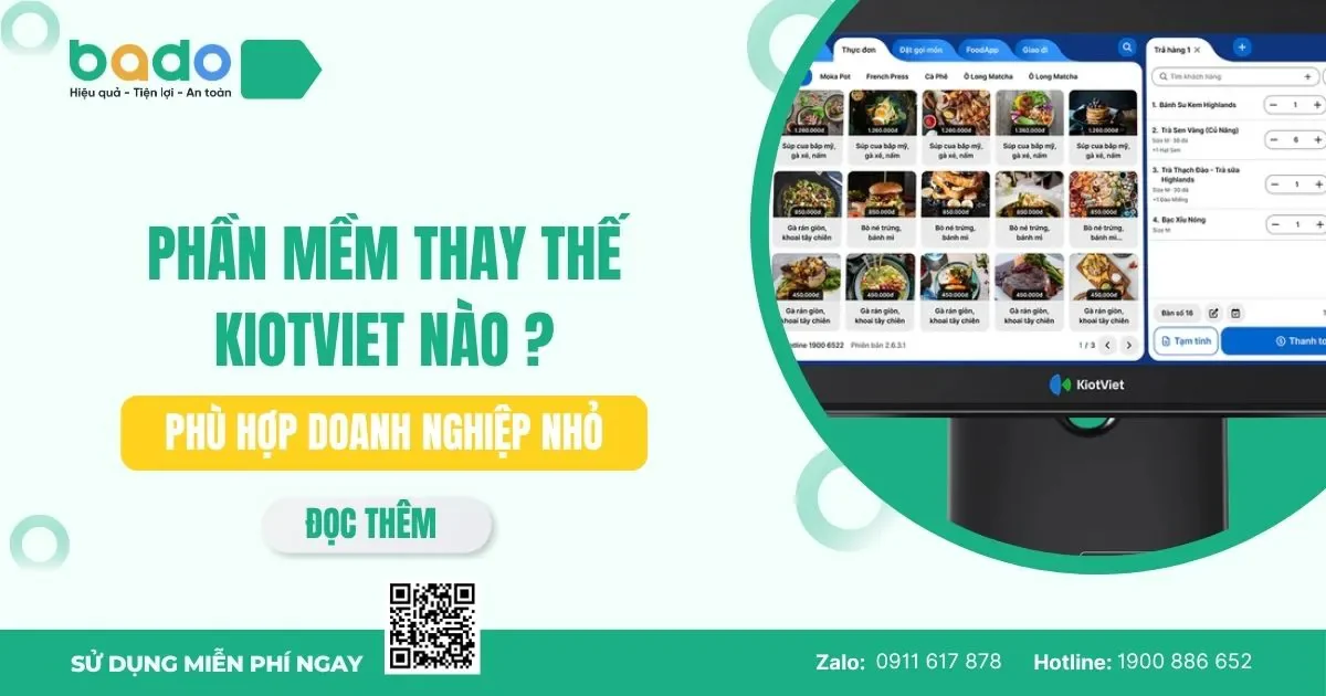 Phần mềm thay thế KiotViet nào phù hợp doanh nghiệp nhỏ?