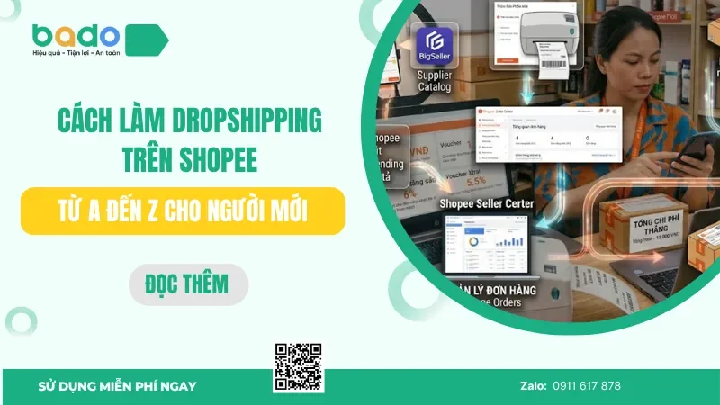 Cách làm dropshipping trên Shopee: hướng dẫn từ A đến Z