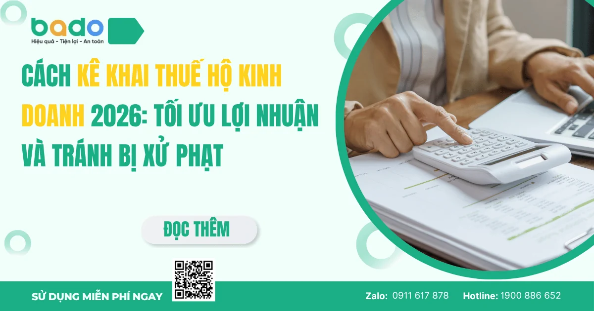 Cách Kê Khai Thuế Hộ Kinh Doanh 2026