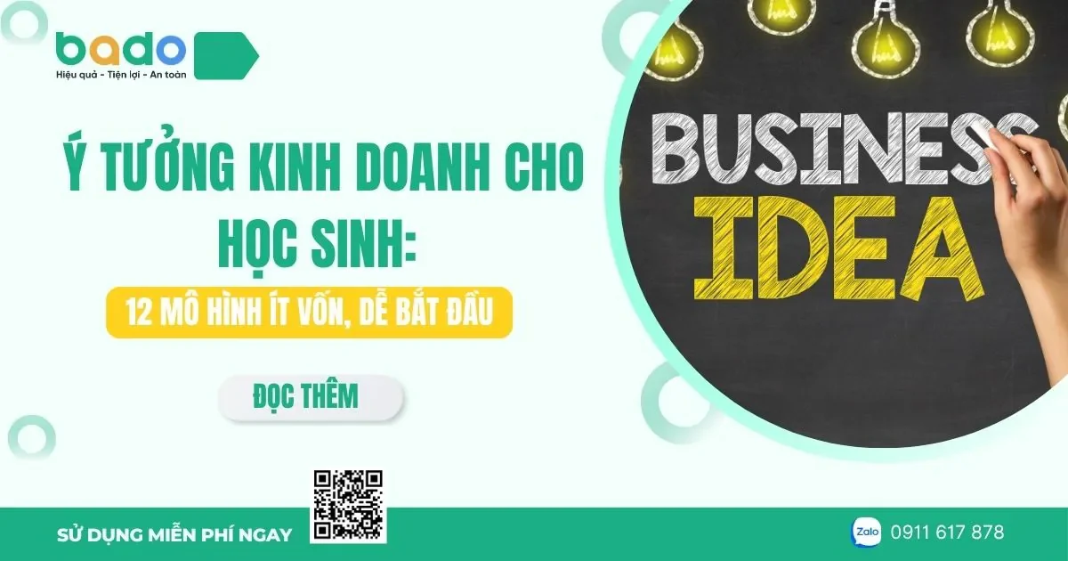 Ý tưởng kinh doanh cho học sinh ít vốn, dễ làm