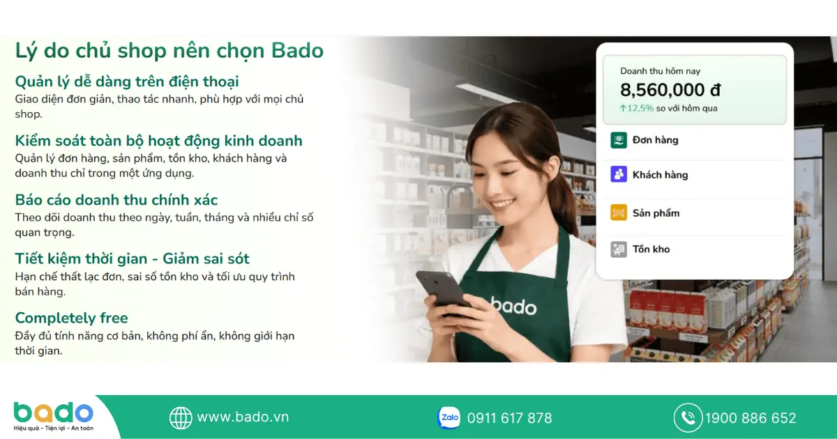 Vì sao hộ kinh doanh nên bắt đầu bằng phần mềm bán hàng miễn phí trên điện thoại?