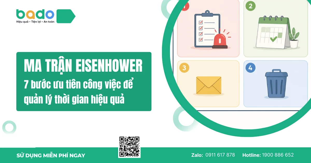 Ma trận Eisenhower: Cách ưu tiên công việc hiệu quả nhất