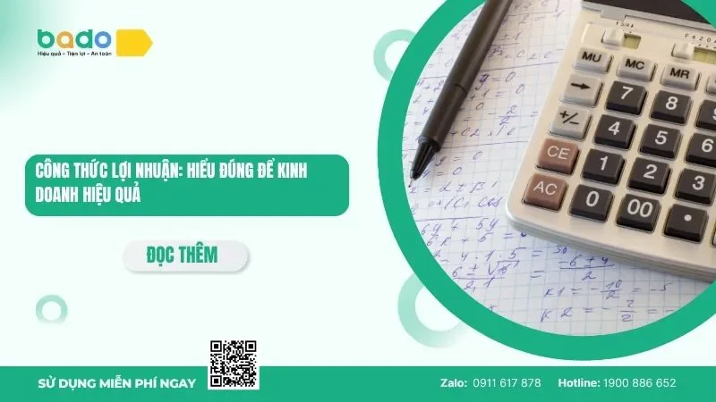 Công thức lợi nhuận: Hiểu đúng để kinh doanh hiệu quả 