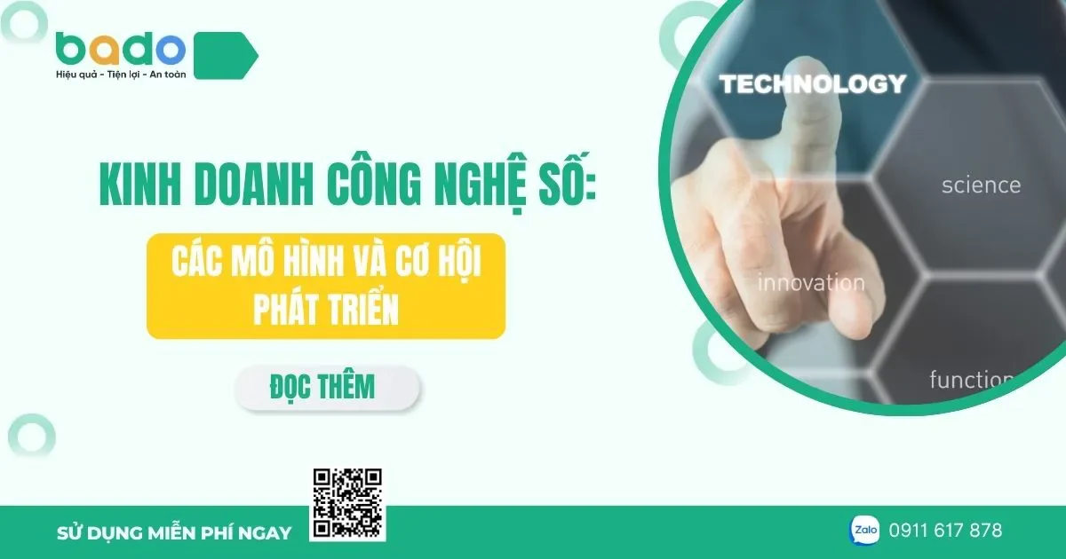 Kinh doanh công nghệ số: Các mô hình và cơ hội phát triển