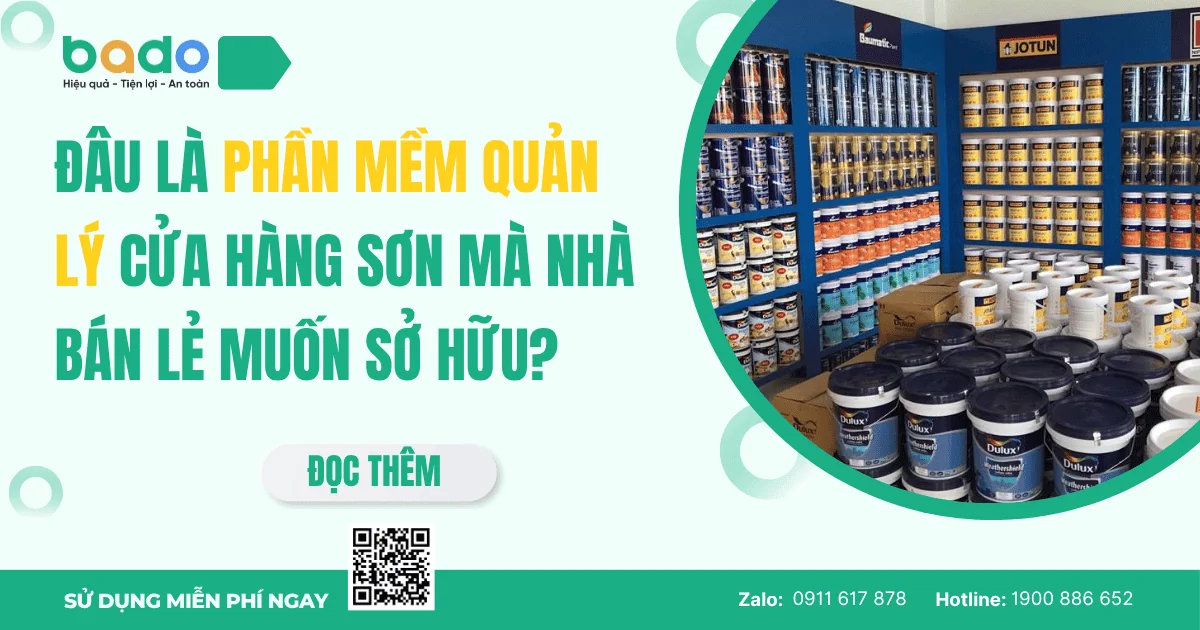 Phần mềm quản lý cửa hàng sơn cho đại lý và nhà bán lẻ
