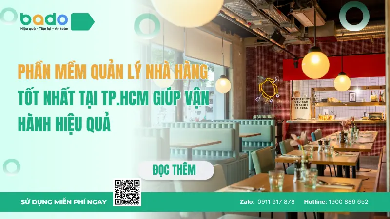 Phần mềm quản lý nhà hàng tốt nhất tại TP.HCM
