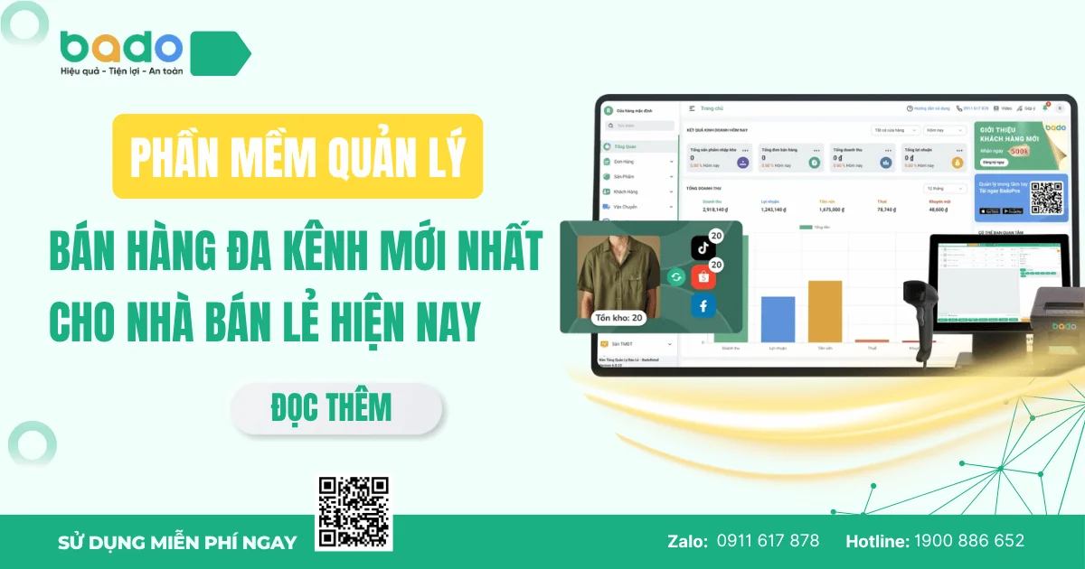 Phần mềm quản lý bán hàng đa kênh mới nhất