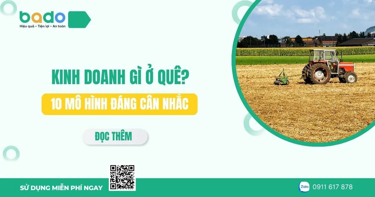 Kinh doanh gì ở quê? 10 mô hình đáng cân nhắc