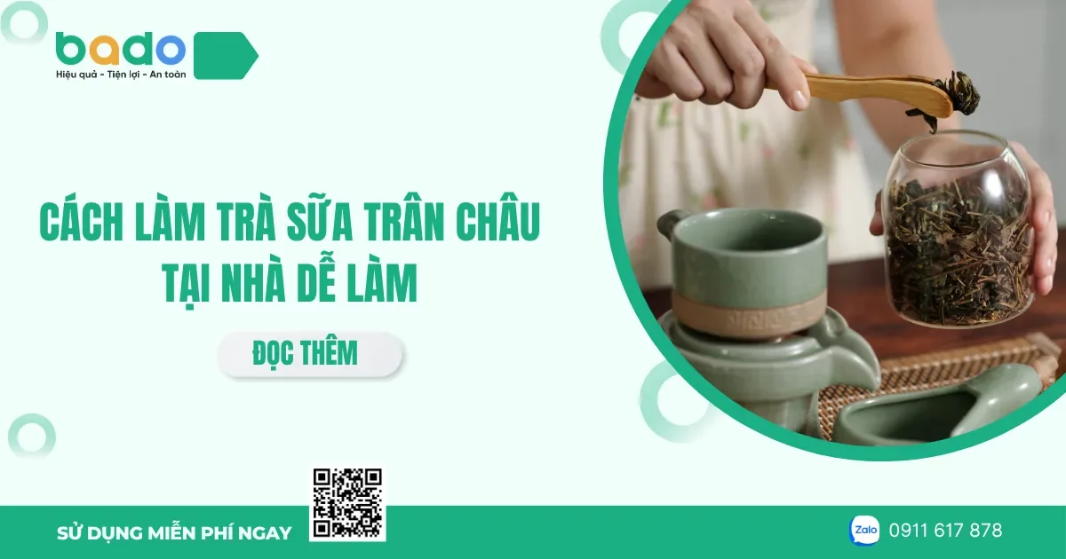 Cách làm trà sữa trân châu tại nhà dễ làm