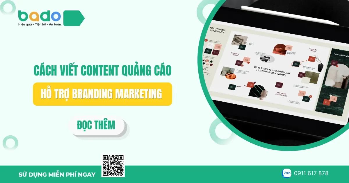 Cách viết content cáo hay hỗ trợ Branding Marketing 