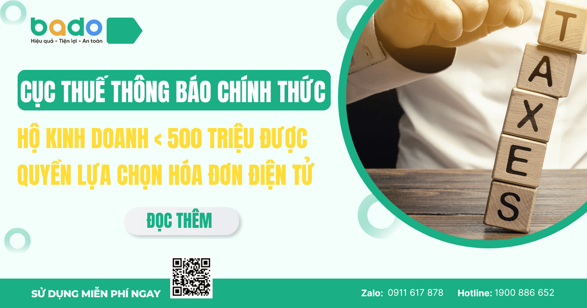 Thông tin về hóa đơn điện tử hộ kinh doanh dưới 500 triệu