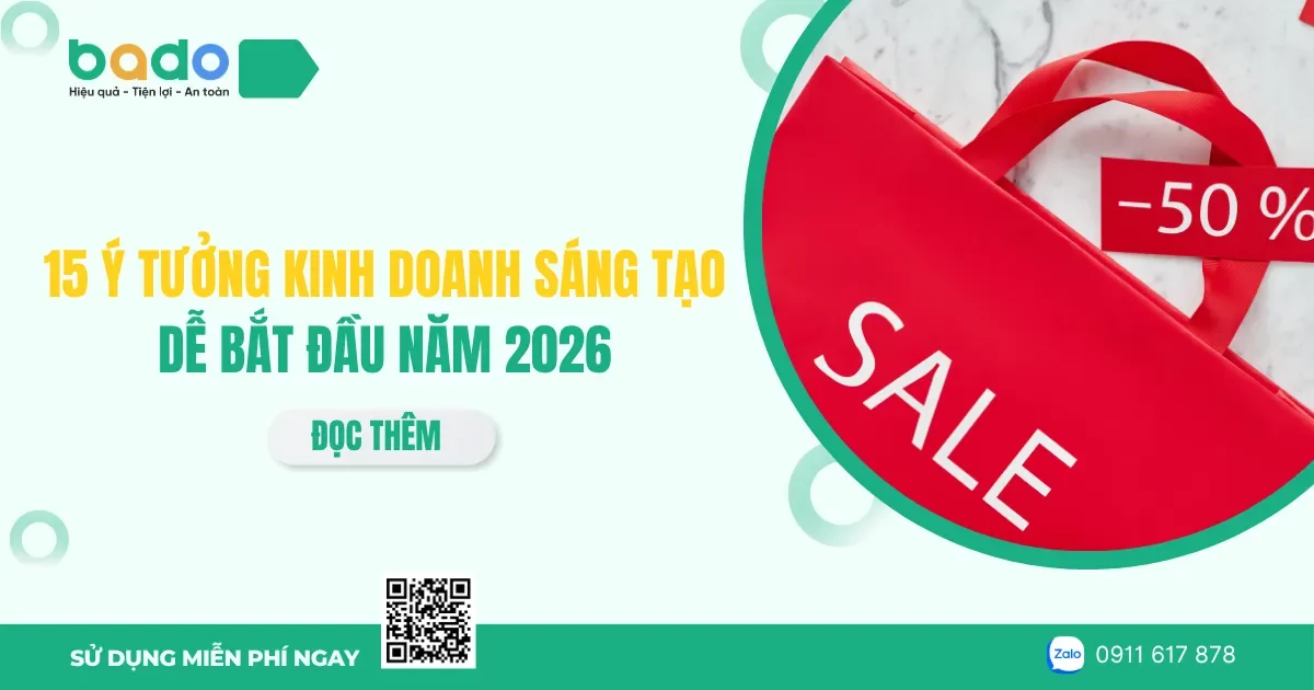 15 ý tưởng kinh doanh sáng tạo dễ bắt đầu năm 2026