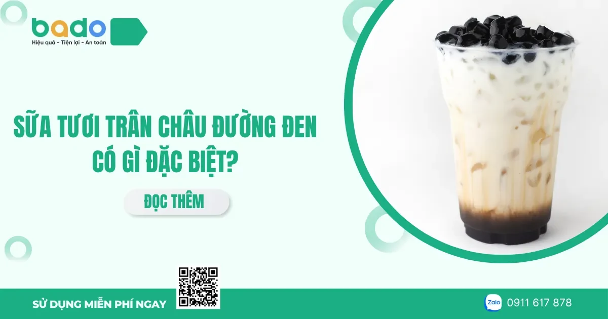 Sữa tươi trân châu đường đen có gì đặc biệt?