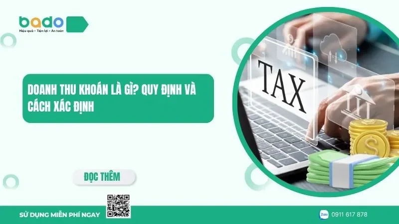 Doanh thu khoán là gì? Quy định và cách xác định