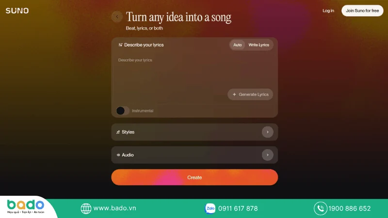 Hướng dẫn chi tiết các bước tạo nhạc với Suno AI từ cơ bản.png