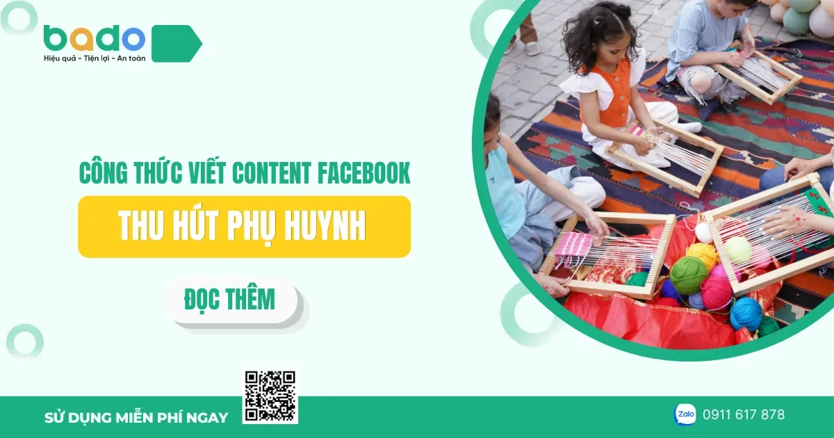 Công thức viết content Facebook thu hút phụ huynh 
