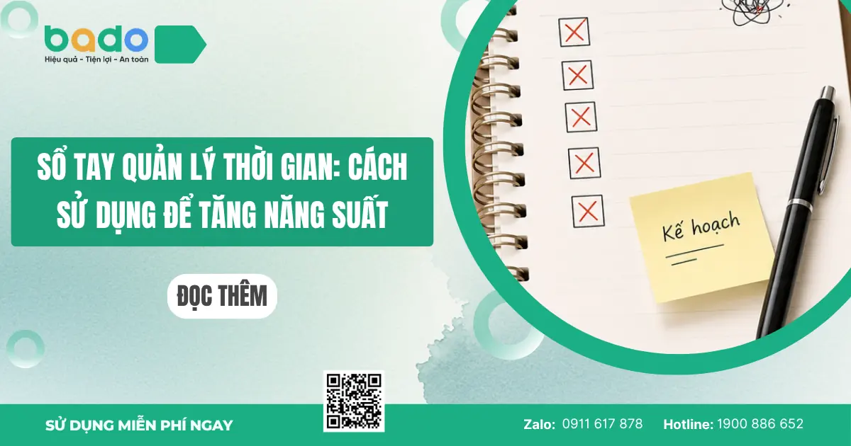 Sổ tay quản lý thời gian: Cách sử dụng để tăng năng suất