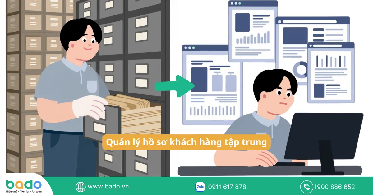 Quản lý hồ sơ khách hàng tập trung
