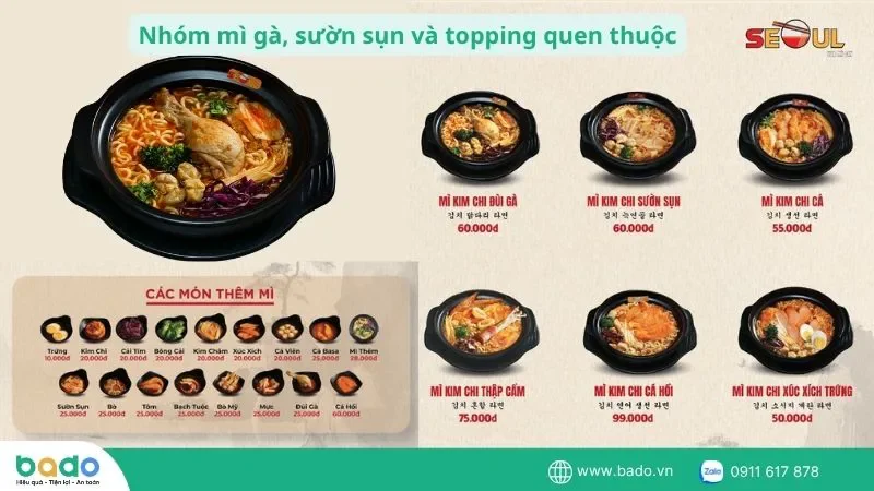 nhom-mi-ga-suon-sun-va-topping-quen-thuoc-trong-menu-mi-cay-seoul