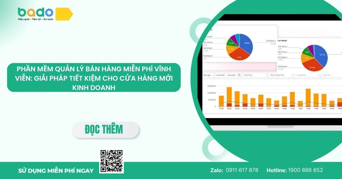 Phần mềm quản lý bán hàng miễn phí vĩnh viễn