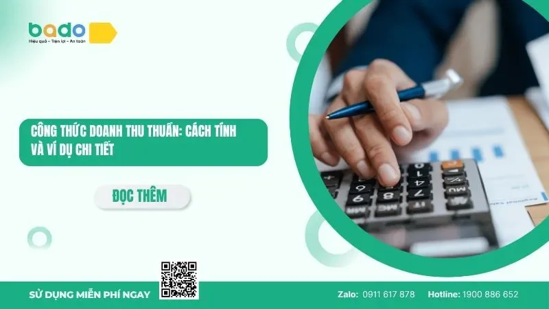 Công thức doanh thu thuần: Cách tính và ví dụ chi tiết