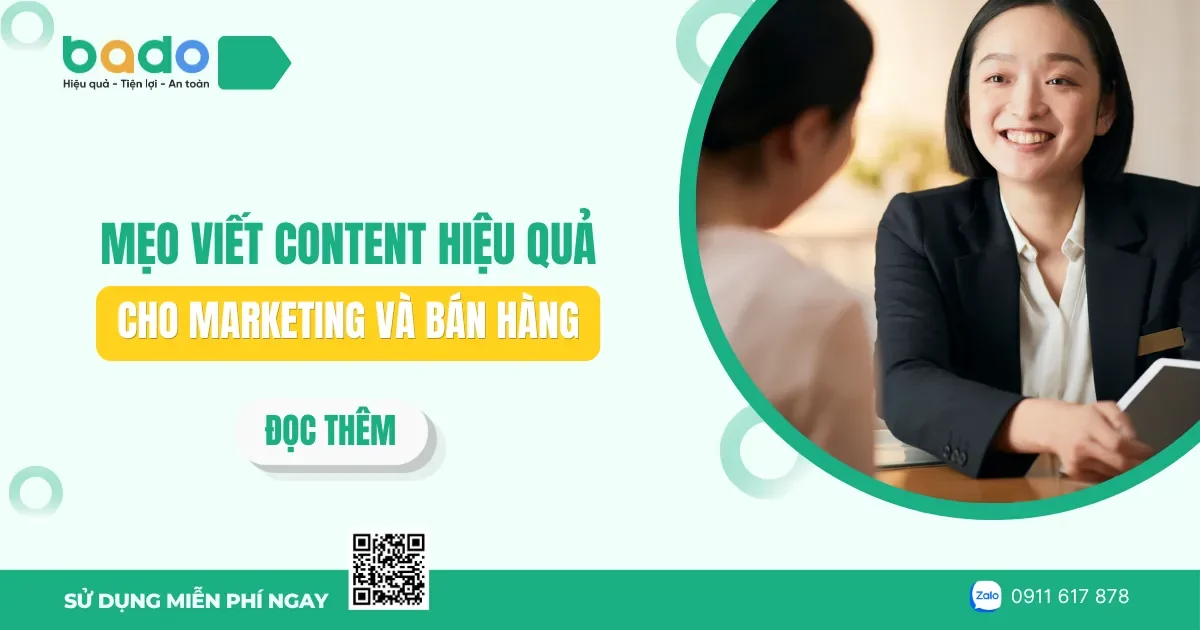 Mẹo viết content hiệu quả cho Marketing và bán hàng 