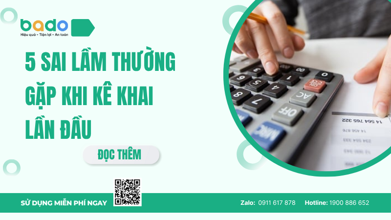 Sai Lầm Khi Kê Khai Thuế Lần Đầu
