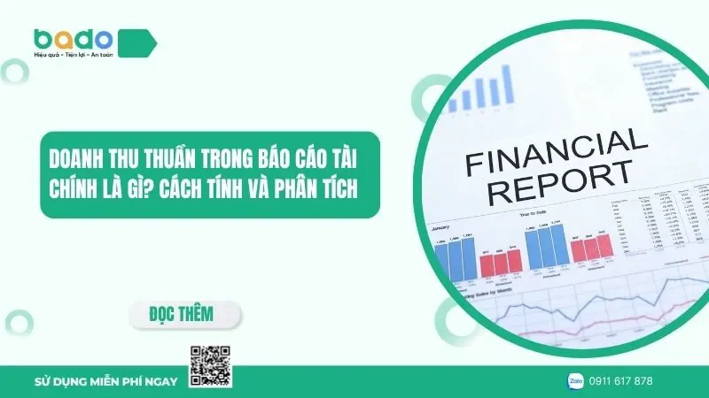 Doanh thu thuần trong báo cáo tài chính là gì?