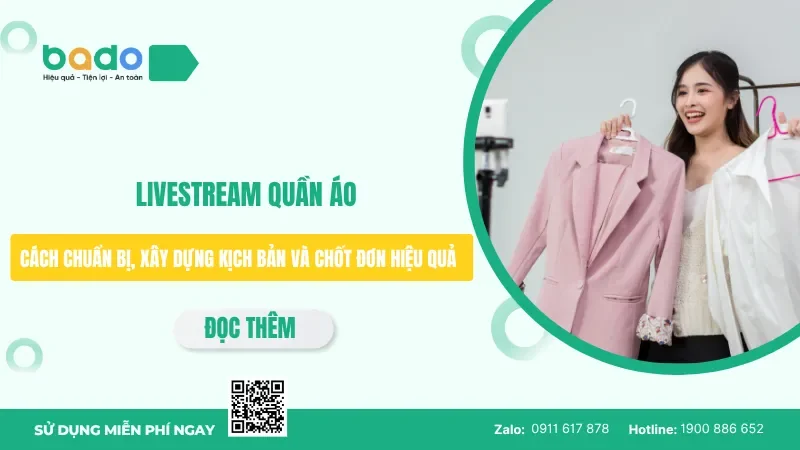  Livestream quần áo như thế nào? Cách chuẩn bị và chốt đơn
