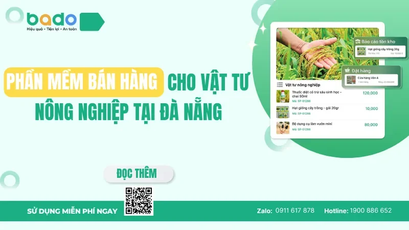 Phần mềm bán hàng cho vật tư nông nghiệp tại Đà Nẵng