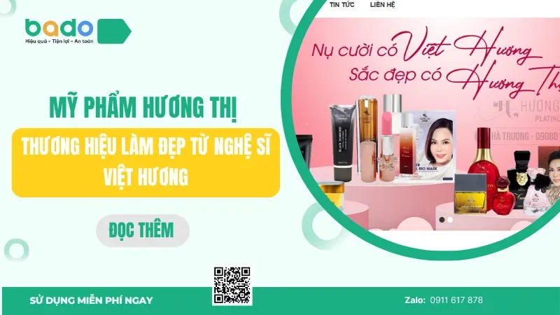 Mỹ phẩm Hương Thị: Thương hiệu làm đẹp từ nghệ sĩ Việt Hương