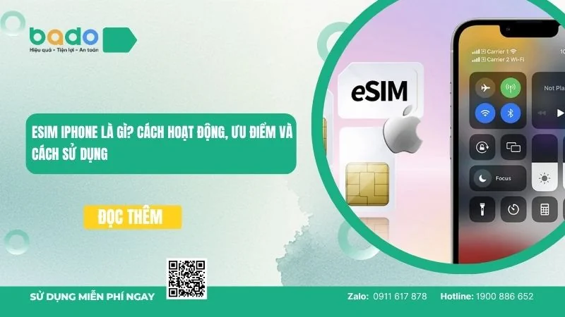 eSIM iPhone là gì? Cách hoạt động và cách sử dụng iPhone