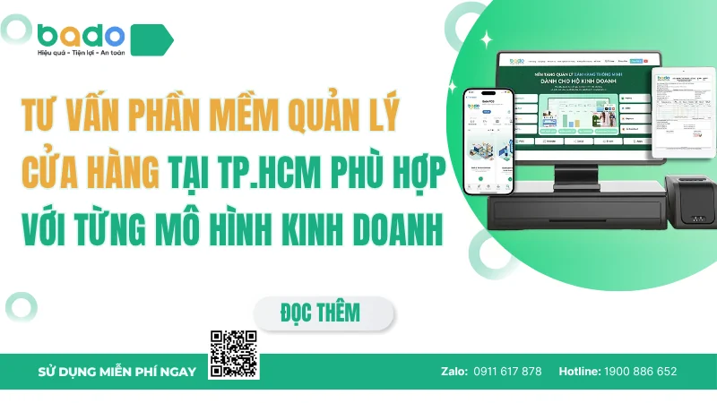 Tư vấn phần mềm quản lý cửa hàng tại TP.HCM phù hợp với từng mô hình kinh doanh